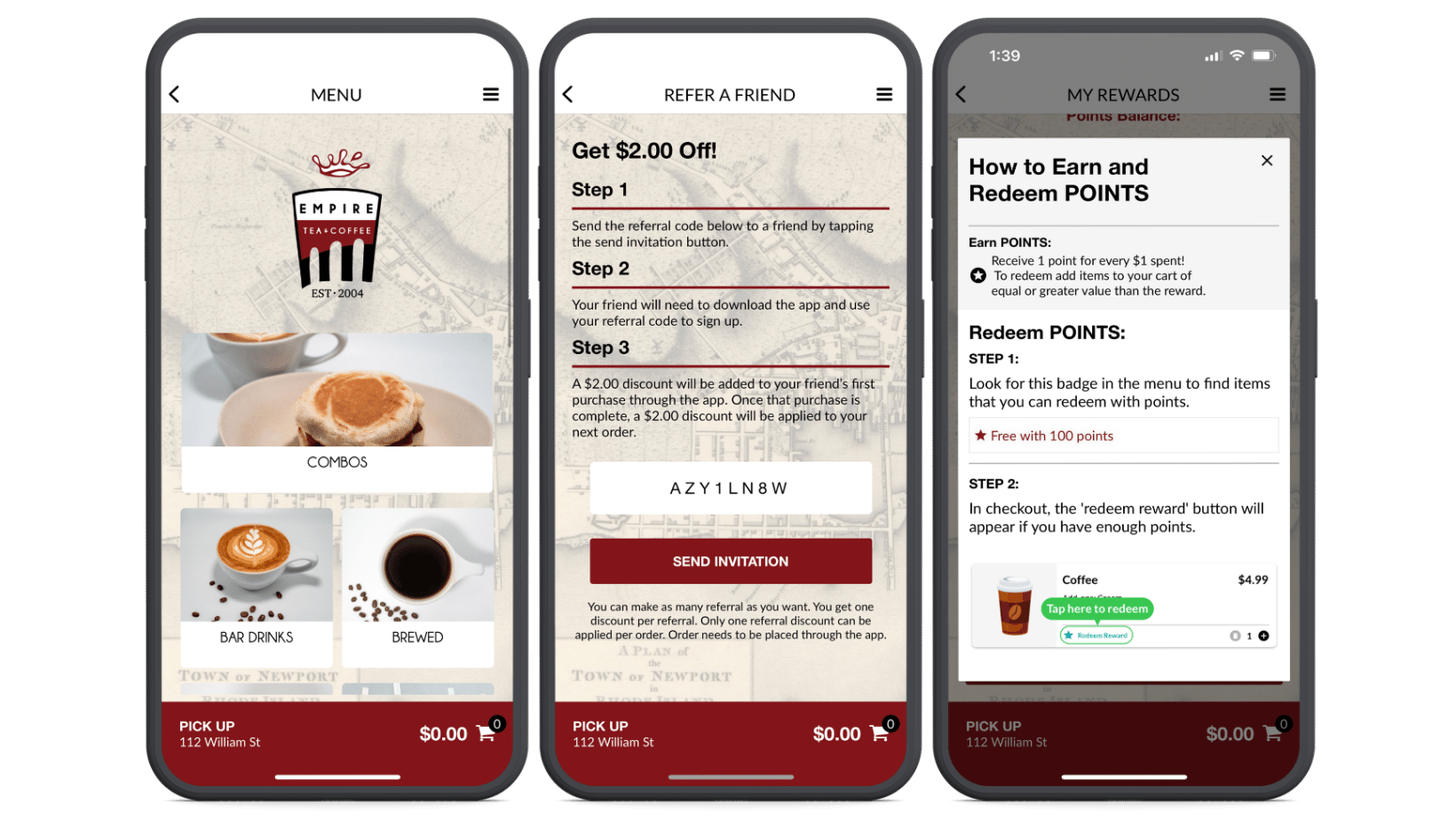 Empire Tea & Coffee's App