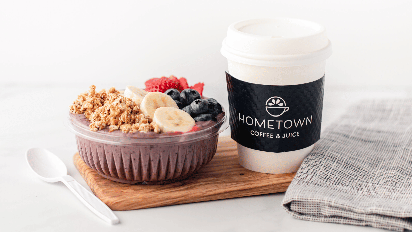 Hometown's coffee and acai bowl 