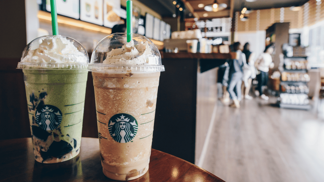 Starbucks frapuccinos