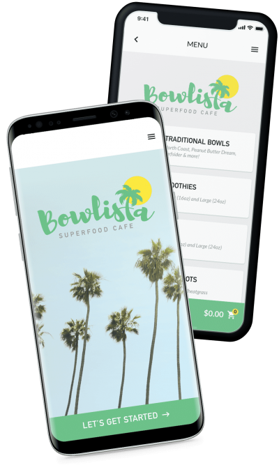Bowlista online mobile ordering app