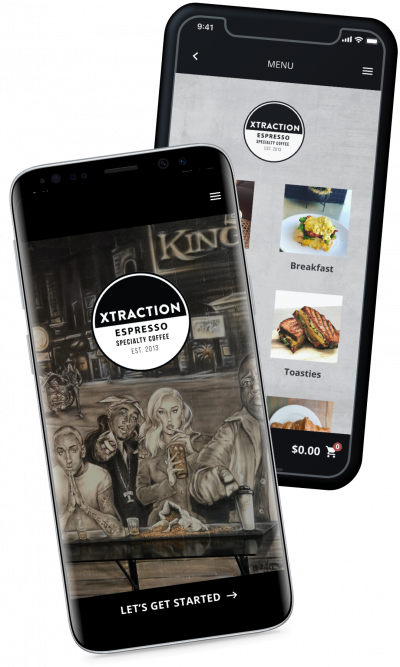 xtraction espresso ordering and reward app