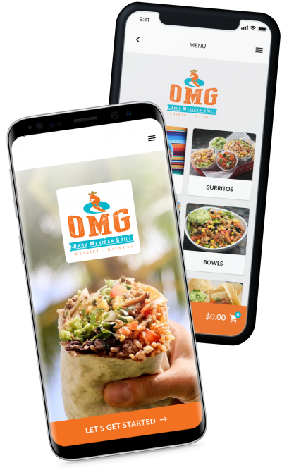 oahu mexican grill - omg ordering and reward system