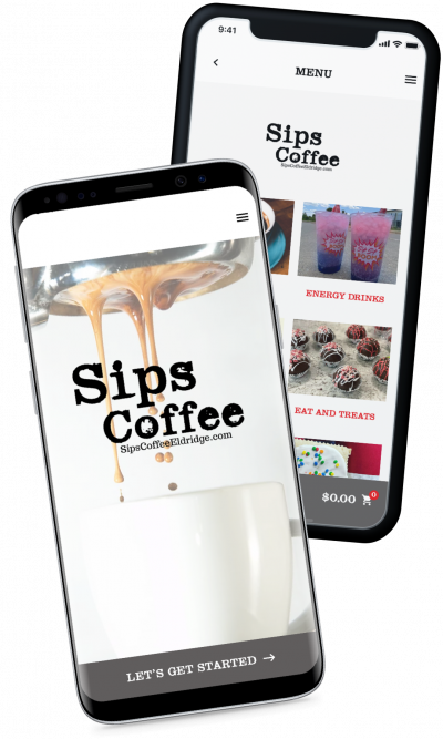 sips coffee ordering and reward app