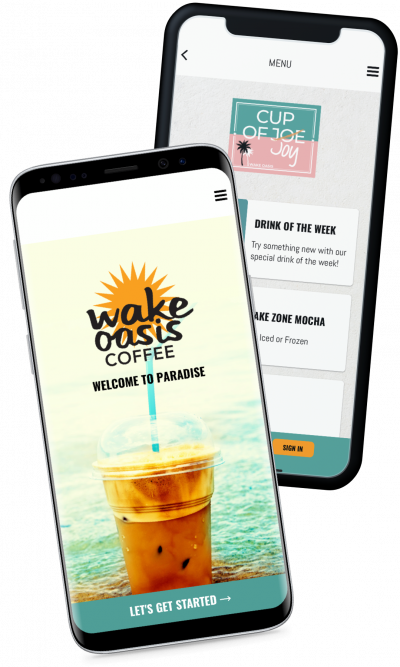 wake oasis ordering and reward app