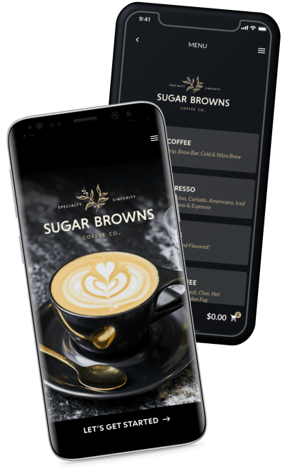 Sugar Browns Online Reward and ordering system