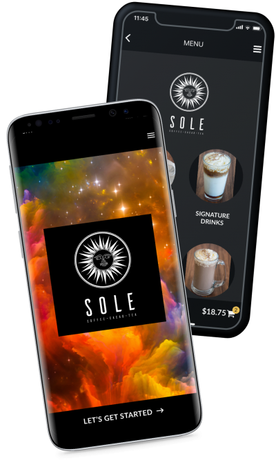 caffe sole ordering and reward app