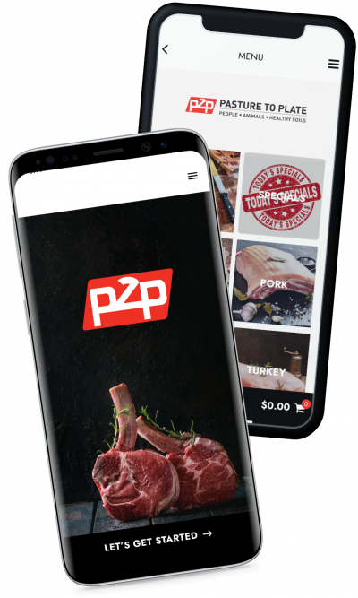 pasture to plate ordering and reward app