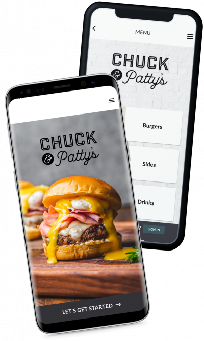 chuck & pattys ordering and reward app