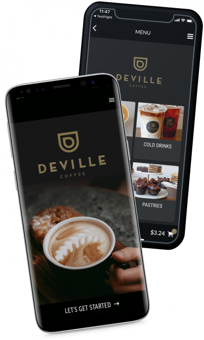deville coffee ordering and reward app