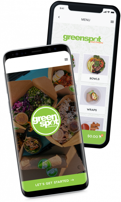greenspot salad ordering and reward app