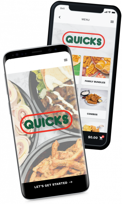 quicks ordering and reward app