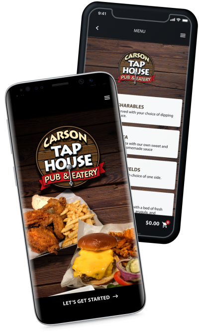 Carson Tap House Online Reward and ordering system