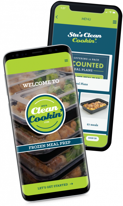 stu's clean cookin' ordering and reward app