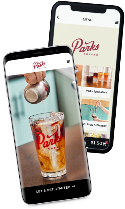 parks coffee online ordering mobile app