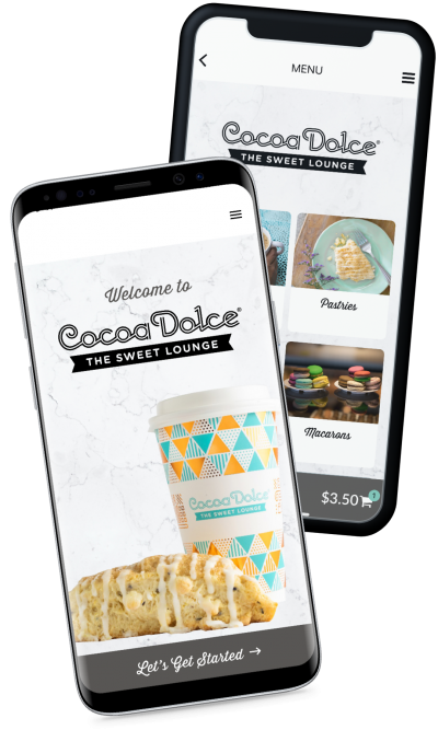 Cocoa Dolce online ordering mobile app