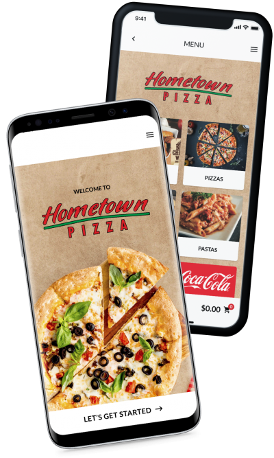 hometown pizza Online Reward and ordering system