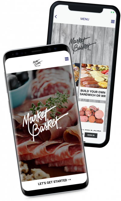 market basket ordering and reward app