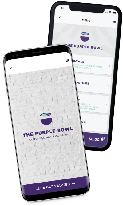 Purple Bowl online delivery and ordering system