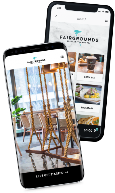 fairgrounds coffee ordering and reward app