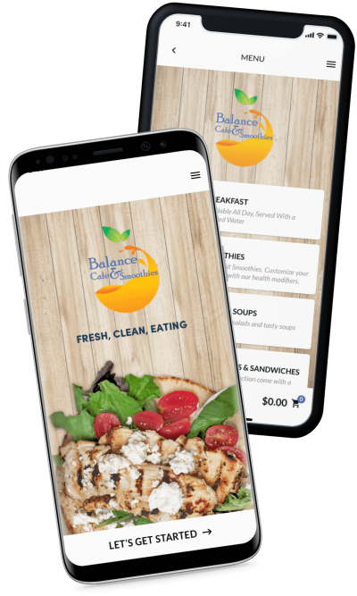 Balance Cafe' online ordering mobile app