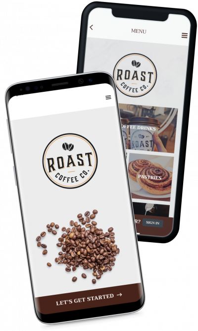 roast coffee co ordering and reward app