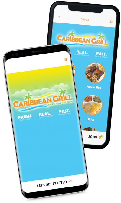 caribbean grill ordering and reward app