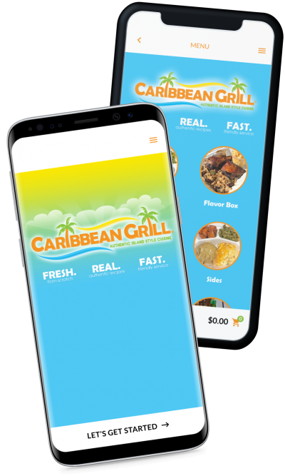 caribbean grill ordering and reward app