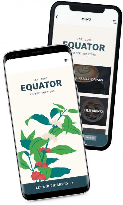 equator coffee roasters ordering and reward app