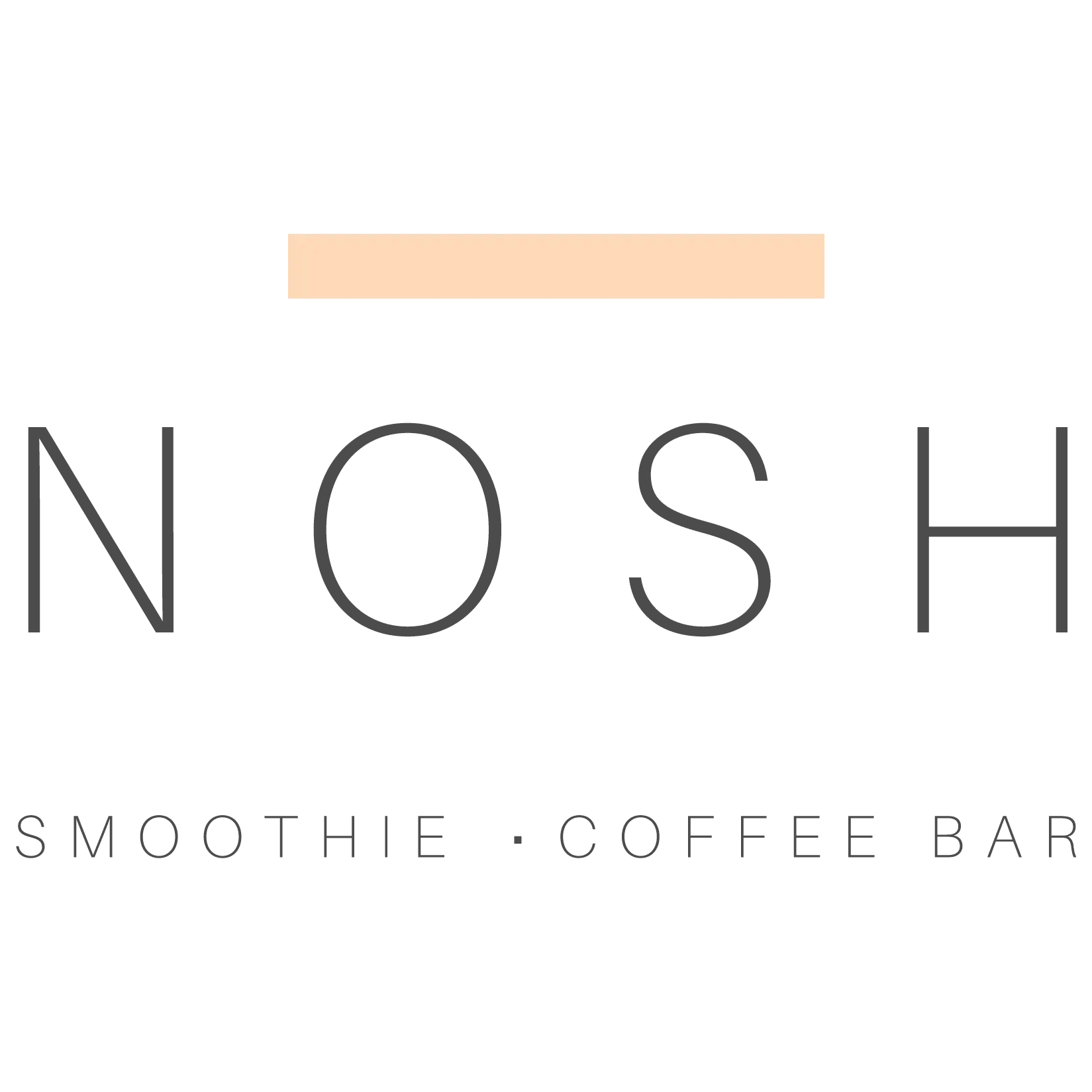 Nosh coffee bar logo app